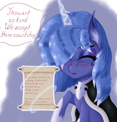 Size: 3700x3860 | Tagged: safe, artist:krymak, princess luna, pony, g4, female, magic, mare