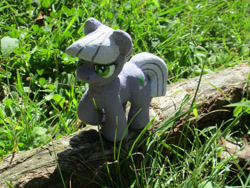 Size: 1032x775 | Tagged: safe, alternate version, artist:malte279, part of a set, limestone pie, earth pony, pony, g4, animated, concrete, craft, female, mare, outdoors, sculpture, solo, ytong