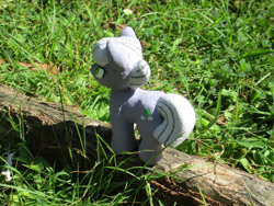 Size: 2289x1717 | Tagged: safe, alternate version, artist:malte279, part of a set, limestone pie, earth pony, pony, g4, animated, concrete, craft, female, mare, outdoors, sculpture, solo, ytong