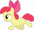 Size: 3409x3000 | Tagged: safe, artist:dashiesparkle, apple bloom, earth pony, pony, g4, .svg available, adorabloom, apple bloom's bow, bow, cute, female, filly, foal, hair bow, high res, simple background, solo, transparent background, vector