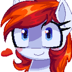 Size: 3000x3000 | Tagged: safe, artist:opal_radiance, oc, oc only, oc:silverfoot, earth pony, pony, blush sticker, blushing, heart, looking at you, simple background, solo, transparent background