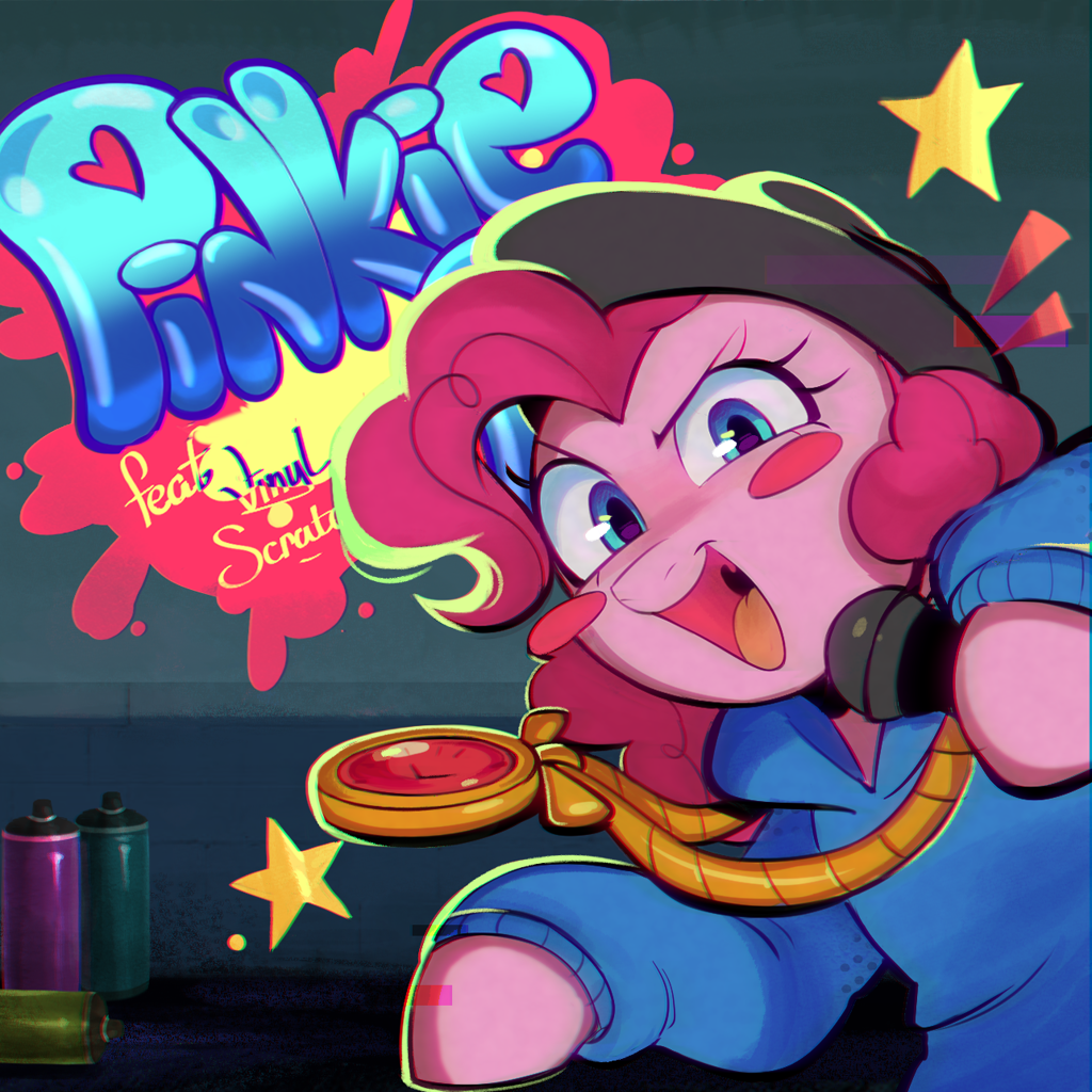Mlp Rapper #3448501 - safe, artist:switchsugar, pinkie pie, earth pony, pony, g4 ...