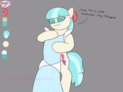 Size: 4000x3000 | Tagged: safe, artist:topazzia, coco pommel, earth pony, pony, g4, cinderella refference, cocorella, female, mare, solo