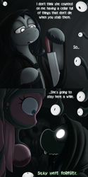 Size: 1500x3000 | Tagged: safe, artist:drxii, pinkie pie, oc, oc:ipsywitch, earth pony, pony, g4, ask, dialogue, female, pinkamena diane pie, tumblr