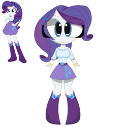 Size: 894x894 | Tagged: safe, artist:mexrlinarts, rarity, equestria girls, g4, belt, boots, clothes, high heel boots, shirt, shoes, simple background, skirt, solo, white background