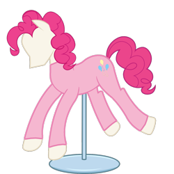 Size: 1100x1100 | Tagged: safe, artist:anonymous, edit, pinkie pie, g4, clothes, costume, no pony, pink clothing, pinkie pie costume, ponyquin, simple background, solo, transparent background