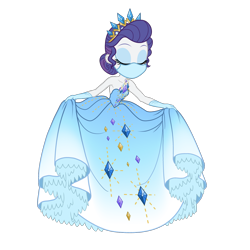 Size: 5940x5940 | Tagged: safe, artist:brokenadam, artist:sapphiregamgee, rarity, human, equestria girls, g4, beautiful, clothes, commission, coronavirus, covid-19, crown, curtsey, cute, dress, evening gloves, face mask, fashion, female, glass slipper (footwear), gloves, gown, jewelry, long gloves, mask, petticoat, princess costume, princess rarity, raribetes, regalia, simple background, solo, tiara, transparent background