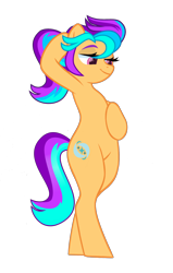 Size: 2542x4000 | Tagged: safe, artist:ramixe dash, oc, oc only, oc:shimmer starblazer, earth pony, g4, g5, base used, bipedal, female, g5 to g4, generation leap, mare, simple background, solo, transparent background