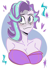 Size: 750x1061 | Tagged: safe, artist:xuanzansheren, starlight glimmer, equestria girls, g4, breasts, busty starlight glimmer, solo