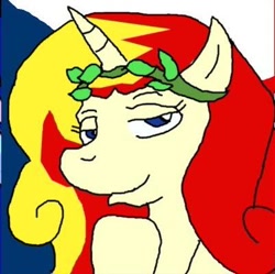 Size: 402x400 | Tagged: safe, artist:czequestria, oc, oc only, oc:miss libussa, czech republic, solo