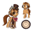 Size: 1342x1211 | Tagged: safe, artist:v-nico, oc, oc only, oc:clock bell, earth pony, pony, amputee, earth pony oc, prosthetic limb, prosthetics, simple background, solo, steampunk, white background