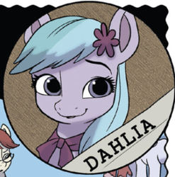 Size: 515x522 | Tagged: safe, idw, official comic, dahlia, earth pony, pony, g5, spoiler:comic, spoiler:g5comic, comic