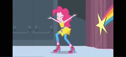 Size: 1600x720 | Tagged: safe, screencap, pinkie pie, equestria girls, equestria girls specials, g4, my little pony equestria girls: dance magic, female, indoors, pillarboxing, solo