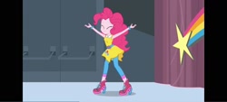 Size: 1600x720 | Tagged: safe, screencap, pinkie pie, equestria girls, equestria girls specials, g4, my little pony equestria girls: dance magic, female, indoors, pillarboxing, solo