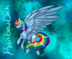 Size: 988x809 | Tagged: safe, artist:blackdragonart98, rainbow dash, pegasus, pony, g4, abstract background, solo