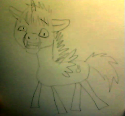 Size: 513x479 | Tagged: safe, artist:wolfiedrawie, oc, oc only, alicorn, pony, alicorn oc, horn, sketch, solo, traditional art, wings