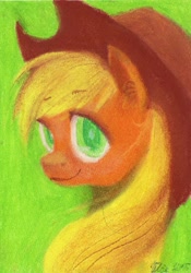 Size: 1433x2048 | Tagged: safe, artist:wolfiedrawie, applejack, earth pony, pony, g4, female, mare, solo