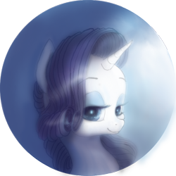 Size: 1024x1024 | Tagged: safe, artist:wolfiedrawie, rarity, pony, unicorn, g4, bust, female, horn, mare, solo