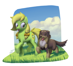 Size: 2748x2480 | Tagged: safe, artist:v-nico, oc, oc only, dog, earth pony, pony, earth pony oc, outdoors