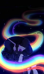 Size: 1200x2000 | Tagged: safe, artist:mifes, oc, oc only, pony, unicorn, horn, rainbow, solo, unicorn oc