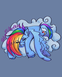 Size: 827x1035 | Tagged: safe, artist:an25darkking, rainbow dash, pegasus, pony, g4, solo