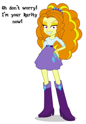 Size: 2476x3560 | Tagged: safe, artist:bubblestormx, edit, adagio dazzle, human, equestria girls, g4, belt, boots, clothes, female, high heel boots, shirt, shoes, simple background, skirt, solo, white background, yandagio, yandere