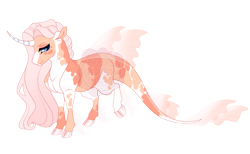 Size: 4700x2901 | Tagged: safe, artist:gigason, oc, oc only, oc:carassius, hybrid, merpony, pony, unicorn, g4, blaze (coat marking), blue eyes, blue pupils, blue sclera, cloven hooves, coat markings, colored eyebrows, colored head, colored horn, colored pinnae, colored pupils, colored sclera, curved horn, eye markings, eyelashes, facial markings, fins, girly, gradient hooves, high res, horn, hybrid oc, interspecies offspring, leg markings, long horn, long mane, long mane male, long tail, looking back, magical lesbian spawn, male, male oc, merpony oc, mottled coat, obtrusive watermark, offspring, parent:fleur-de-lis, parent:oc:calico, parents:canon x oc, pink hooves, pink mane, profile, raised leg, shiny hooves, simple background, smiling, socks (coat markings), solo, splotches, stallion, stallion oc, standing, standing on three hooves, striped horn, tail, tail fin, thick eyelashes, transparent background, transparent fins, unicorn horn, unicorn oc, watermark, white body, white coat