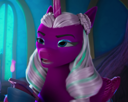 Size: 1357x1080 | Tagged: safe, screencap, opaline arcana, alicorn, pony, g5, my little pony: make your mark, my little pony: make your mark chapter 4, top remodel, cropped, indoors