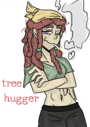 Size: 750x1061 | Tagged: safe, artist:xuanzansheren, tree hugger, human, equestria girls, g4, solo