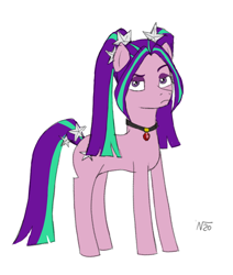 Size: 1020x1204 | Tagged: safe, artist:adamv20, aria blaze, earth pony, pony, rainbow rocks 10th anniversary, g4, disguise, disguised siren, earth pony aria blaze, equestria girls ponified, female, gem, mare, ponified, screencap reference, simple background, siren gem, solo, white background