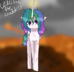 Size: 905x883 | Tagged: safe, artist:harmonykey, princess celestia, alicorn, pony, g4, solo