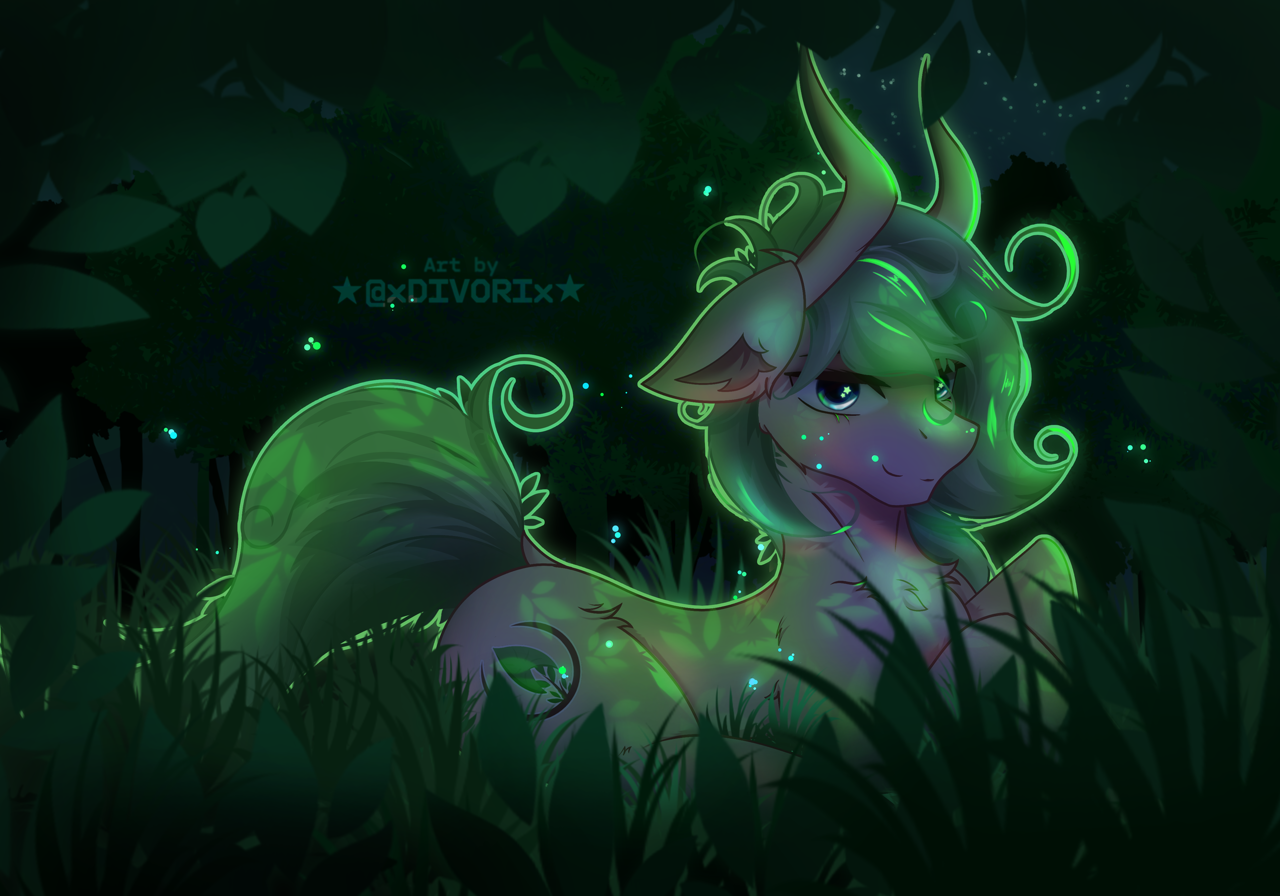 Fluffy Sharp Insect Ocs #3450986 - safe, artist:divori, oc, oc only, oc:forest whisper, firefly ...