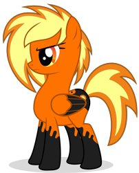 Size: 3000x3722 | Tagged: safe, artist:keronianniroro, oc, oc only, oc:sundowner, pegasus, pony, coat markings, simple background, solo, transparent background, vector