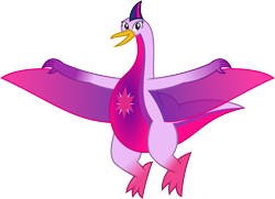 Size: 2372x1721 | Tagged: safe, artist:static51302, sci-twi, twilight sparkle, bird, fanfic:choose your own magic ending, equestria girls, g4, birdified, fanfic art, simple background, solo, species swap, transformation, transparent background, vector