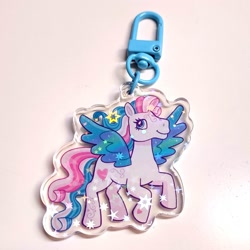 Size: 2270x2269 | Tagged: safe, artist:milliedubois, star catcher, pegasus, g3, female, irl, keychain, mare, photo, solo