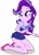 Size: 2757x3822 | Tagged: safe, alternate version, artist:dustinwatsongkx, starlight glimmer, human, equestria girls, g4, my little pony equestria girls: better together, x marks the spot, bare arms, bare legs, bare shoulders, clothes, clothes swap, eyeshadow, female, geode of telekinesis, grin, hatless, high res, kneeling, magical geodes, makeup, missing accessory, one-piece swimsuit, sandals, sci-twi swimsuit, shadow, simple background, sleeveless, smiling, solo, swimsuit, swimsuit swap, teeth, transparent background