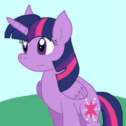 Size: 805x805 | Tagged: safe, artist:cmara, twilight sparkle, alicorn, pony, g4, female, outdoors, solo, twilight sparkle (alicorn)