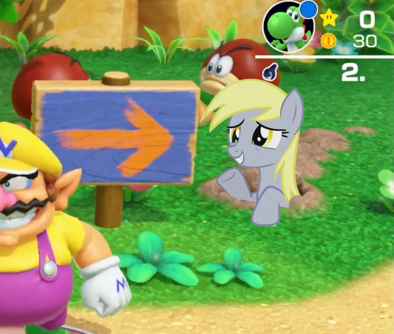 #3451617 - safe, edit, editor:marefieber, derpy hooves, chain chomp ...