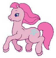 Size: 194x203 | Tagged: safe, morning glory (g2), earth pony, pony, g2, my little pony: friendship gardens, closed mouth, cute, digital art, female, g2 morningdorable, mare, pc game, pixel art, simple background, smiling, solo, sprite, transparent background, trotting, video game