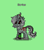 Size: 349x395 | Tagged: safe, artist:allcello, oc, oc only, oc:sarias, kirin, undead, zombie, fallout equestria, pony town, digital art, glasses, green background, kirin oc, pipbuck, pixel art, red eyes, simple background, solo