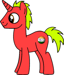 Size: 592x692 | Tagged: safe, artist:lonstecation, oc, oc only, oc:coplunger cone, pony, unicorn, g4, country balls, horn, male, png, simple background, solo, stallion, transparent background