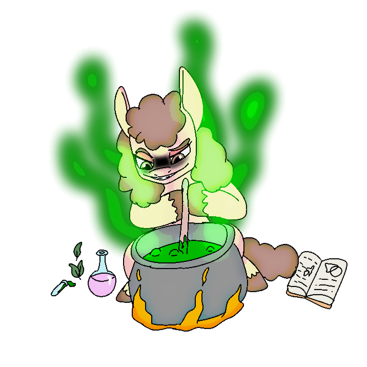 3452058 safe, artistgloomy spellart, pony, book, cauldron, laurel