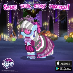 Size: 1080x1080 | Tagged: safe, gameloft, photo finish, earth pony, pony, g4, my little pony: magic princess, edgy, edgy photo finish, female, mare, solo