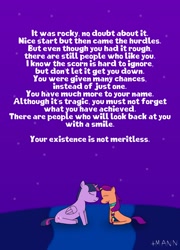 Size: 2880x4000 | Tagged: safe, artist:+mann, sunny starscout, twilight sparkle, alicorn, earth pony, pony, g4, g5, duo, duo female, end of g5, english, eyes closed, female, high res, mane stripe sunny, mare, night, night sky, outdoors, physique difference, sad, sitting, sky, sunny and her heroine, sunny sadscout, text, thin, twilight sparkle (alicorn)