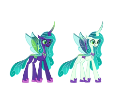 Size: 831x765 | Tagged: safe, alternate character, alternate version, artist:dazzle, queen chrysalis, changedling, changeling, g4, concave belly, glasses, gradient mane, insect wings, lanky, purified chrysalis, reformed villain, simple background, skinny, smiling, tall, thin, transparent background, variant, what if, wings