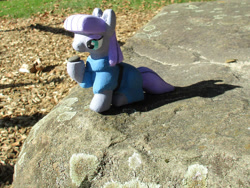 Size: 1032x775 | Tagged: safe, alternate version, artist:malte279, part of a set, boulder (g4), maud pie, earth pony, pony, g4, concrete, craft, female, irl, mare, outdoors, photo, sculpture, solo, ytong