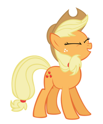 Size: 828x993 | Tagged: safe, artist:originalcanadian, applejack, earth pony, pony, g4, cute, female, jackabetes, mare, simple background, solo, transparent background