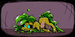 Size: 3510x1760 | Tagged: safe, artist:ybkathan, oc, oc only, oc:wendybrendy, goo, goo pony, original species, pony, slime, solo