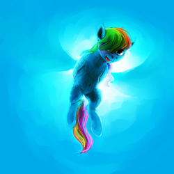 Size: 5000x5000 | Tagged: safe, artist:sharpieboss, rainbow dash, pegasus, pony, g4, female, flying, mare, solo, tongue out