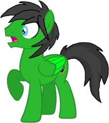 Size: 1721x1946 | Tagged: safe, artist:star-armour95, oc, oc only, oc:star armour, pegasus, g4, male, simple background, solo, stallion, surprised, transparent background, vector